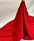 Red Minky Dot Fabric by the Yard, 60" Wide Ultra-Soft Plush Minky Fabric for Baby Blankets, Nursery Decor, Plush Toys & Sewing